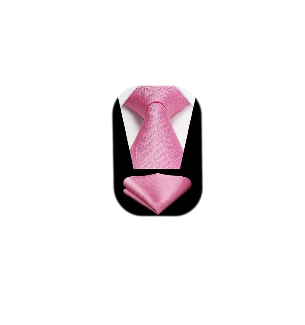 5017 Pink Ties Blush Tie and Pocket Square Set Silk Woven Rose Gold Wedding